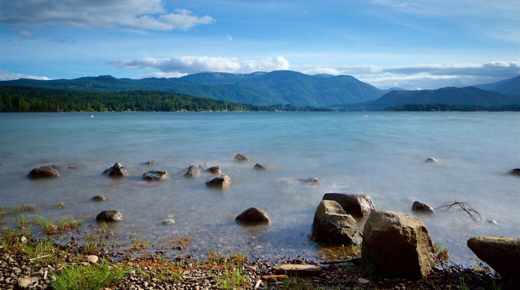 Sproat Lake Petroglyphs which includes a lake or waterhole and a pebble beach