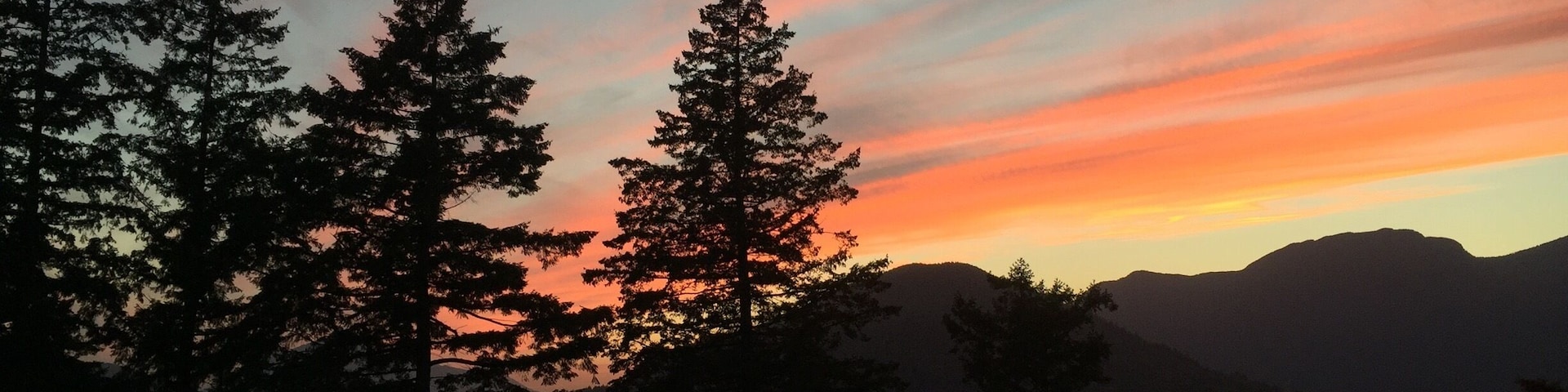 A beautiful sunset over the highlands.