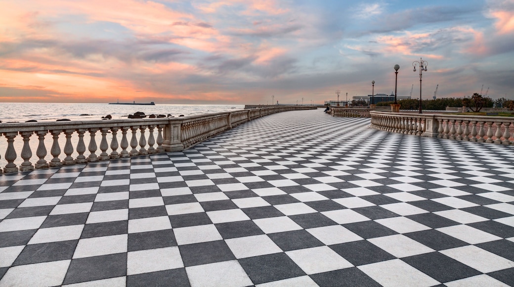 Promenade of Livorno, Tuscany, Italy