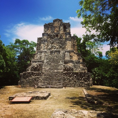 How is it possible that we had this entire archaeological park to ourselves today. Muyil #Mexico is stunning. Follow our six-week tour of the Mayan ruins on www.jauntingjen.com