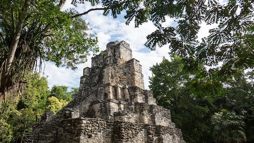 El castillo ruins of old Mayan Temple in Muyil, Quintana Roo, Yucatan peninsula, Mexico