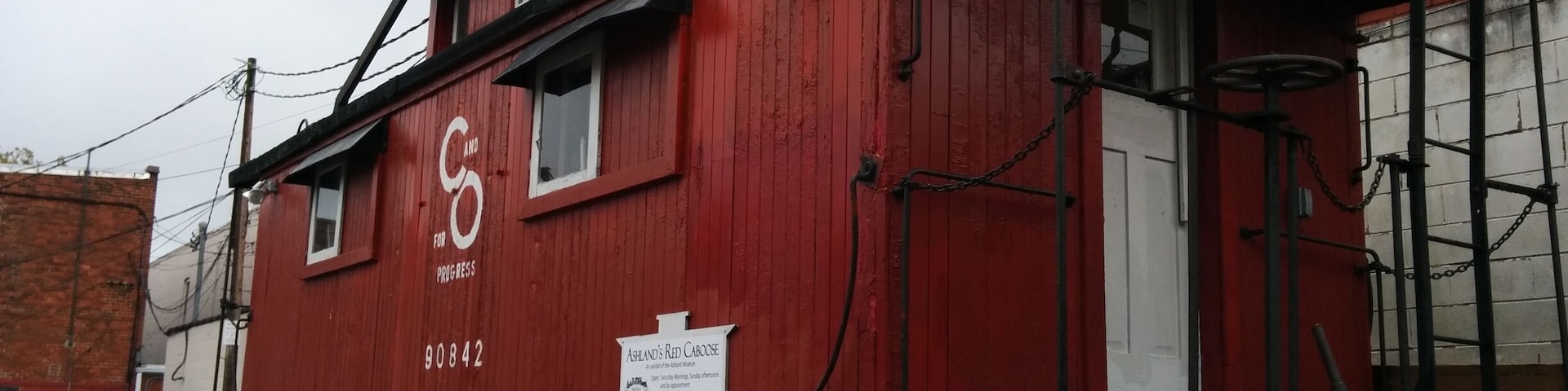 The Red Caboose by the Ashland Museum