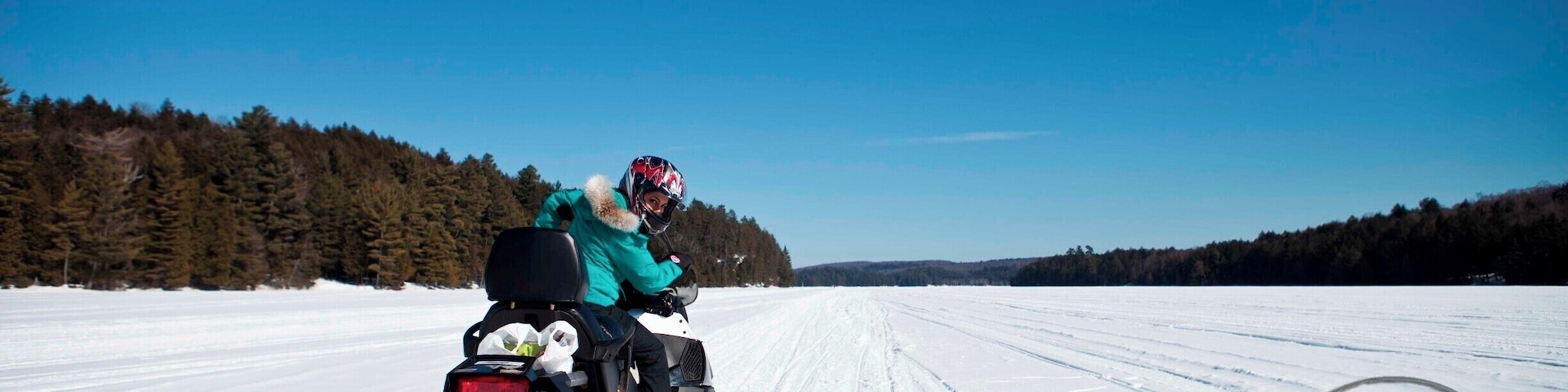 With more than 80 000 acres of forest, 50 lakes and 300 km of scenic trails, Haliburton Forest is one of the top snowmobiling destinations in North America. #snow #ontario #adventure #snowmobiling #canada #winter