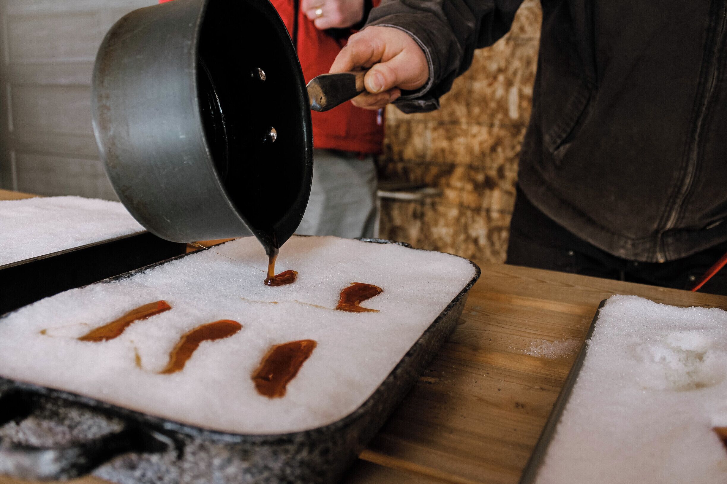 Tour the Esson Creek Maple operation in Haliburton, ON. Sample local syrups and snack on a maple snow pop!
