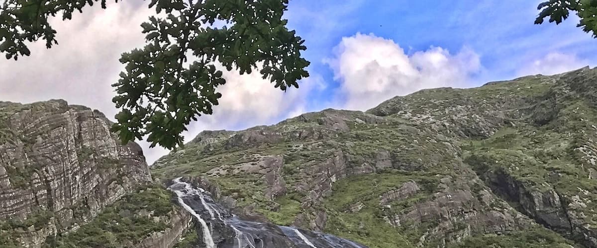 You have to pay a small fee to the farmer who owns this magnificent property but the hiking is spectacular and moderate