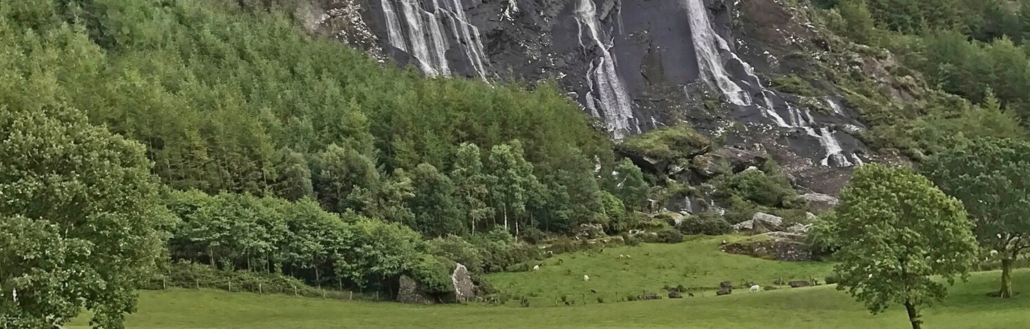 You have to pay a small fee to the farmer who owns this magnificent property but the hiking is spectacular and moderate