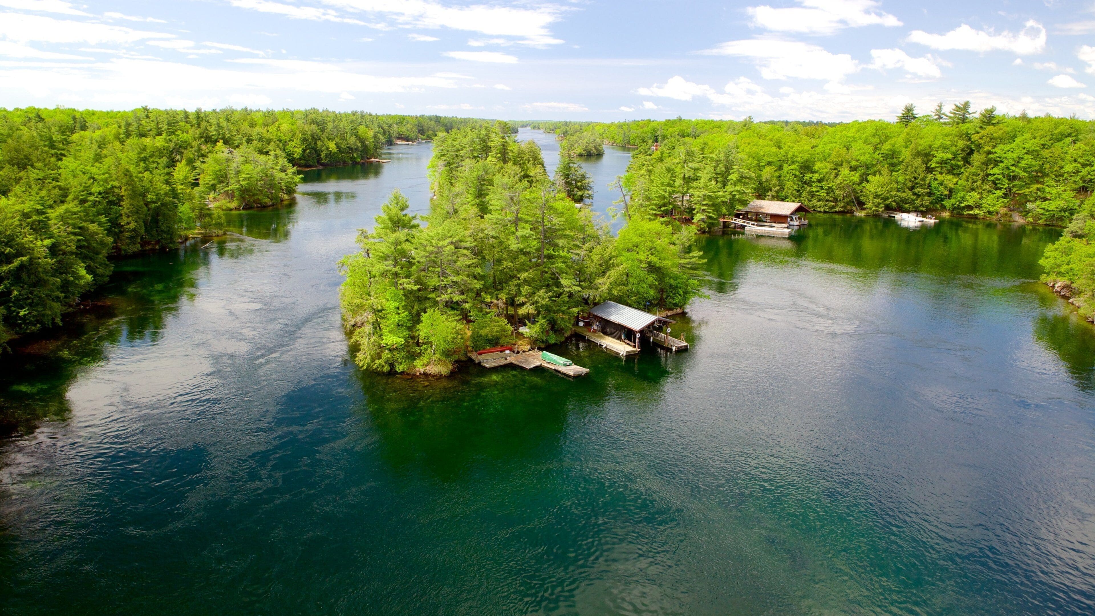 Thousand Islands featuring landscape views, wetlands and a river or creek