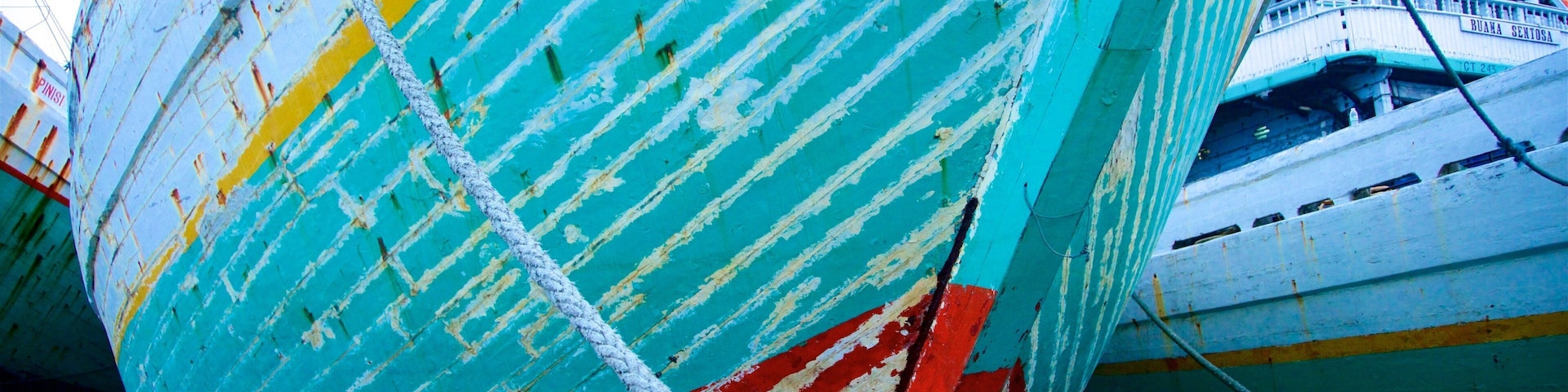 Sunda Kelapa mostrando una bahía o un puerto