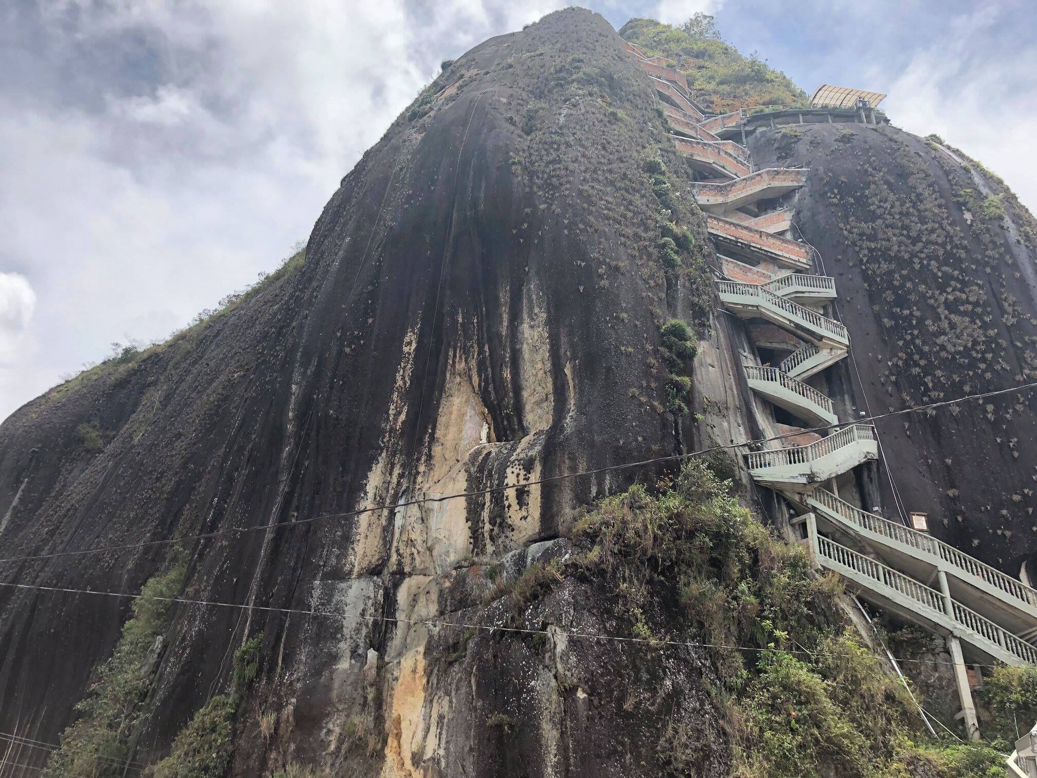 zig-zag stairs to the top