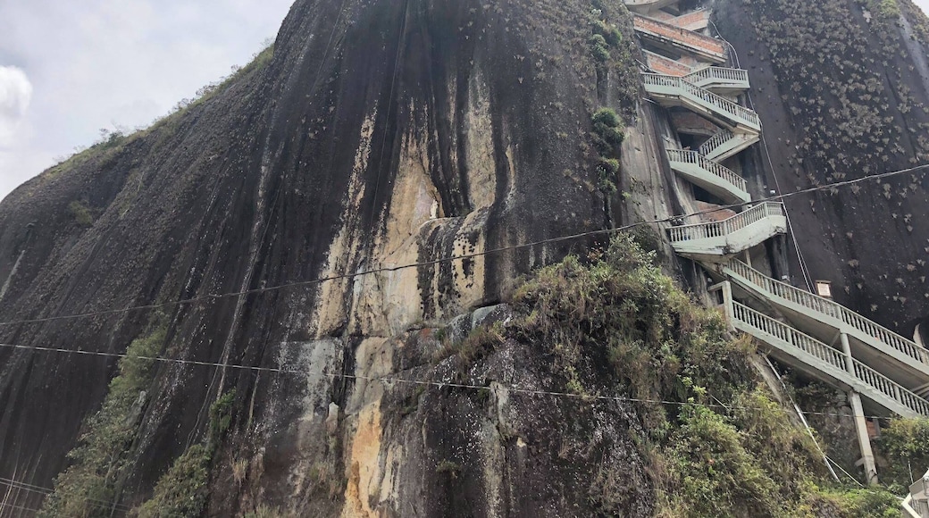 zig-zag stairs to the top