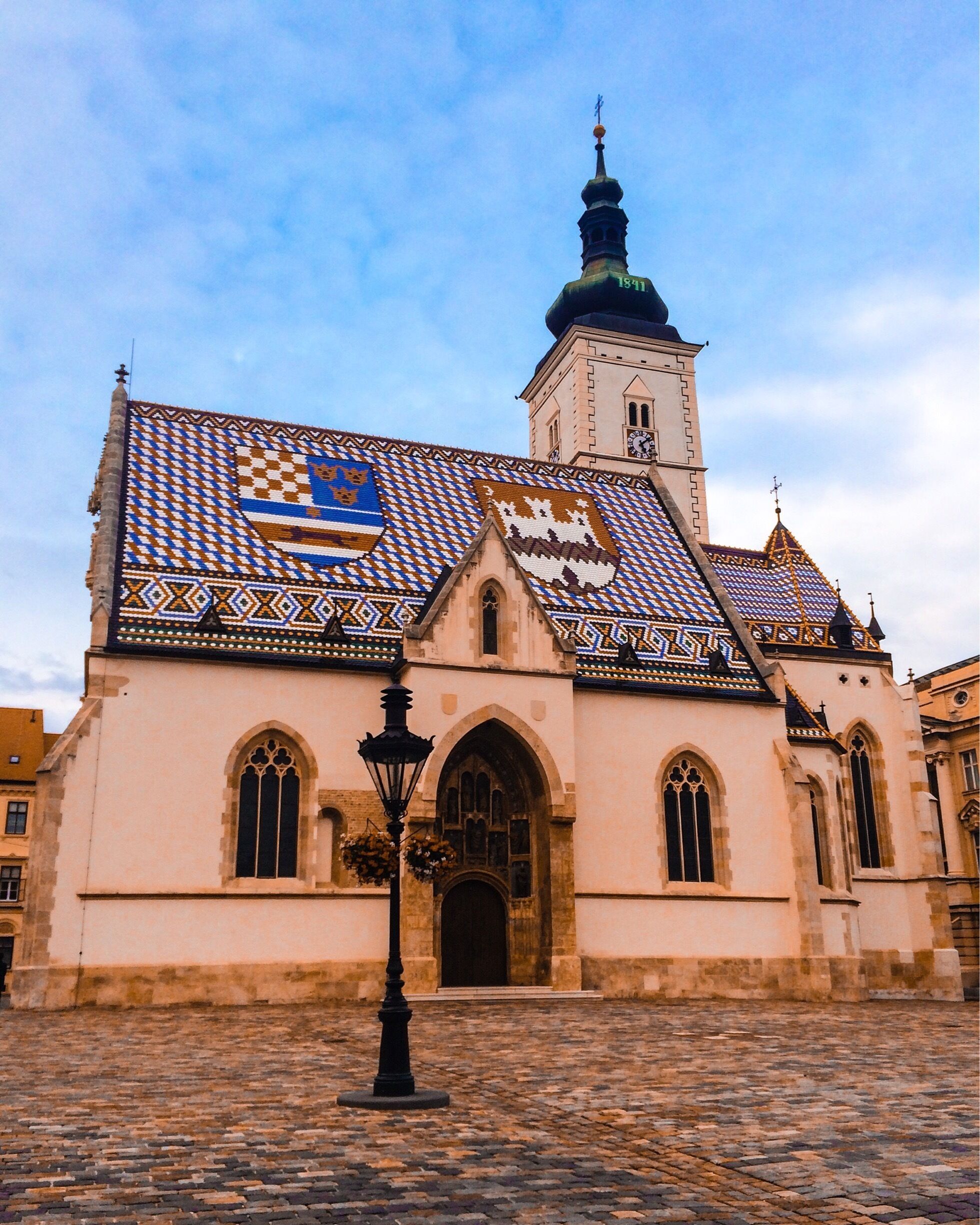 St Mark's Church in Old Zagreb.  