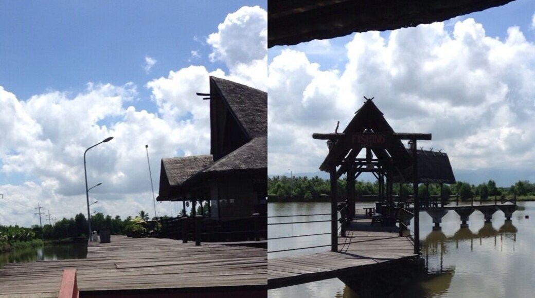 This is in Punong Restaurant in Tagum City, Davao del Norte, Philippines. We ate here last June this year. It is said to be one of the best restaurants in the city. Underneath the restaurant, there are different kinds of fishes which you can catch, pay the acquired amount, and cook it there or you can just buy a food there which they'll be the one to cook. You have to try it when you leave/go to Tagum City. The air is so cold and it has many trees. The foods are affordable. Try it!! :))