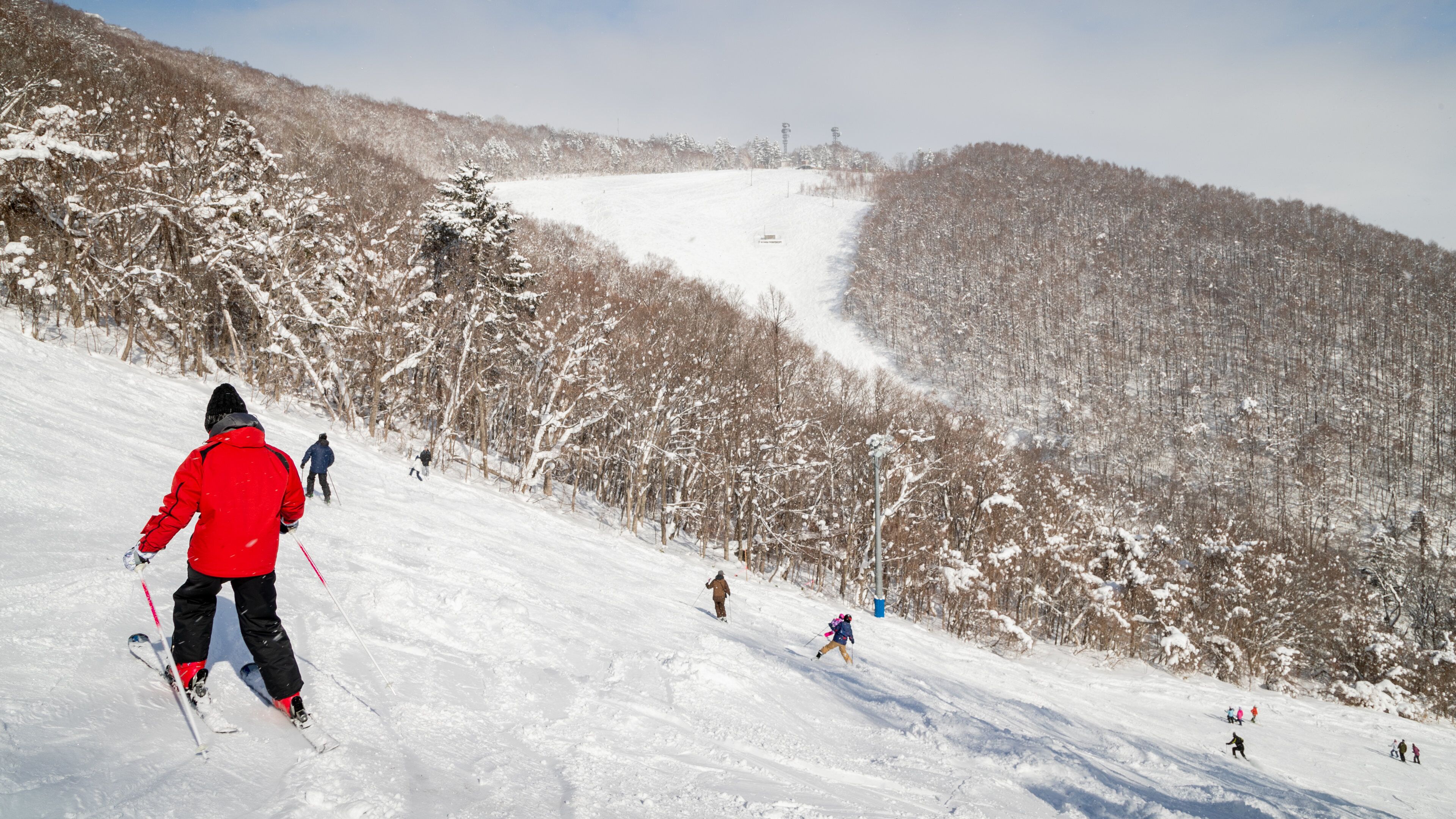 Mount Moiwa showing mountains, snow skiing and landscape views