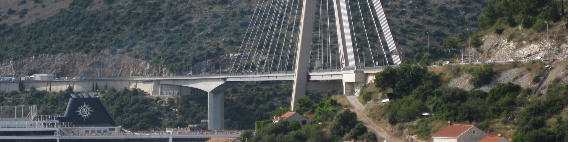 View of the bridge from the Dubruvnik cruise port
-2013