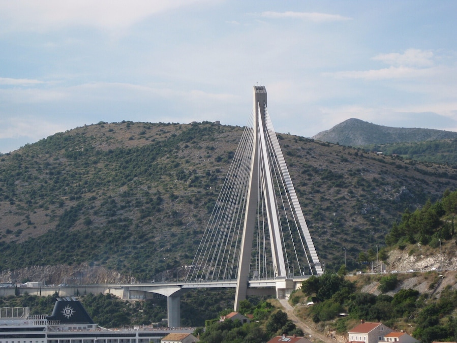 View of the bridge from the Dubruvnik cruise port
-2013