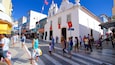 Santa Luzia Church which includes street scenes and a small town or village as well as a small group of people