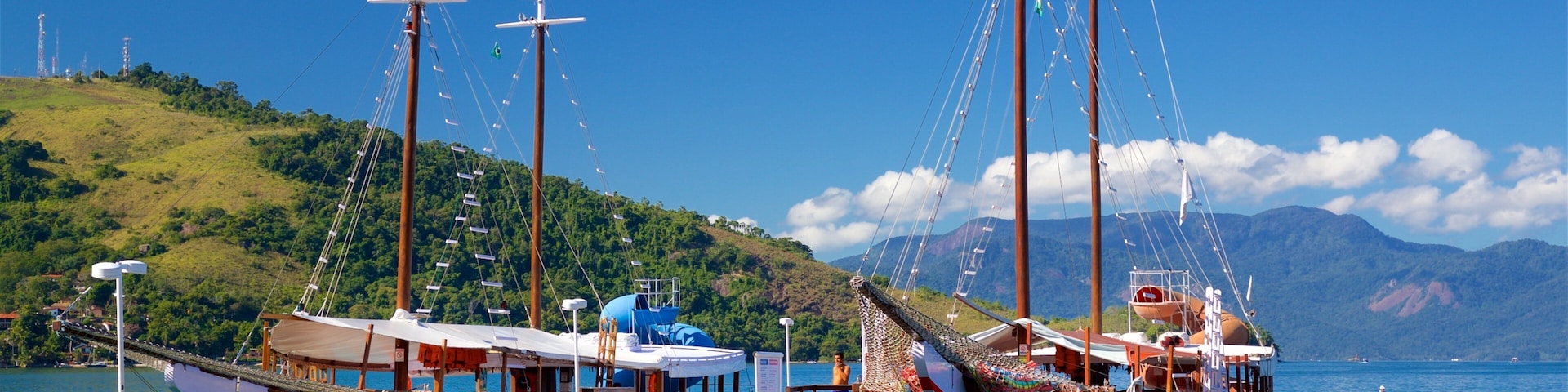 Fish Market showing a bay or harbor
