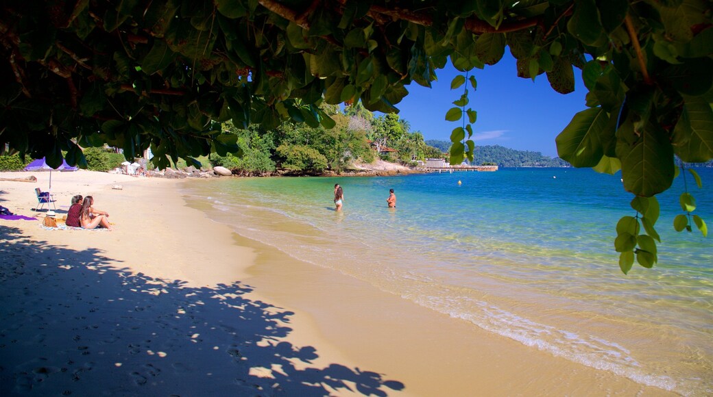 Figueira Beach showing a sandy beach, tropical scenes and swimming