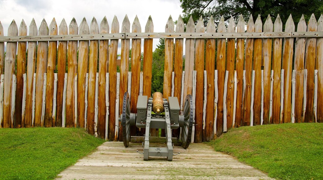 Fort Ligonier featuring military items and heritage elements