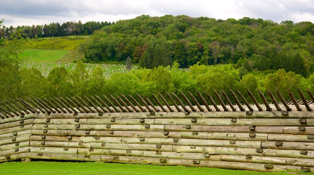 Fort Ligonier joka esittÀÀ perintökohteet ja sotilaskÀyttöön tarkoitetut esineet