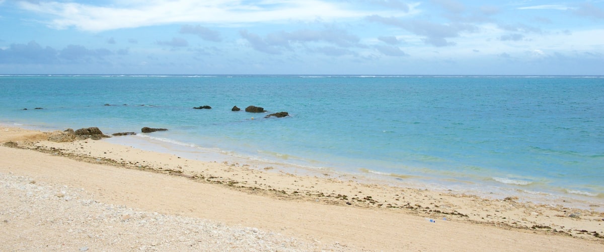 Shiraho Beach showing a sandy beach