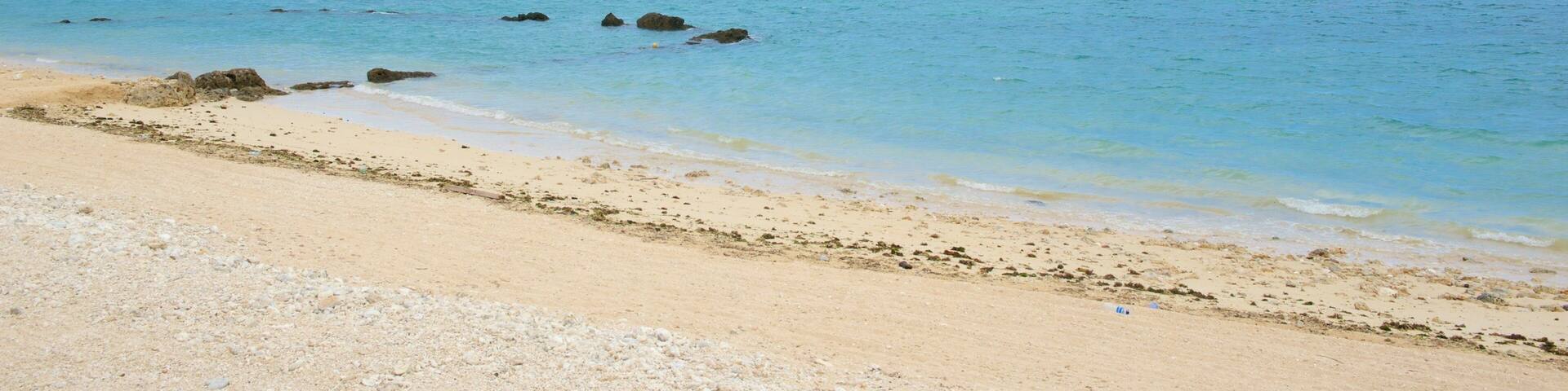 Shiraho Beach featuring a sandy beach