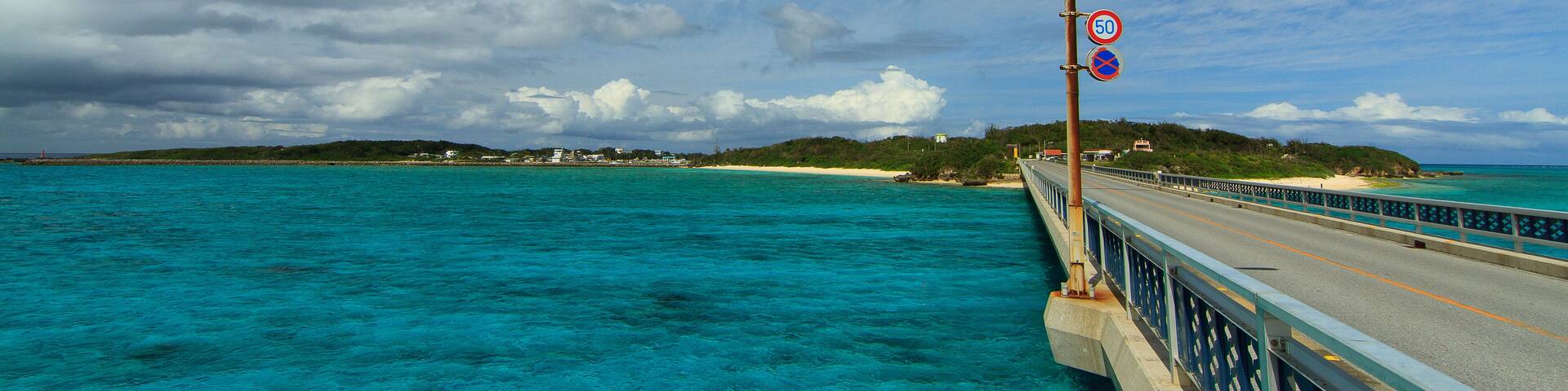Ikema Ohashi Bridge with clear water in Miyakojima Island, Okinawa, Japan; Shutterstock ID 404013877; purchase_order: SF 06557000; job: ; client: ; other: