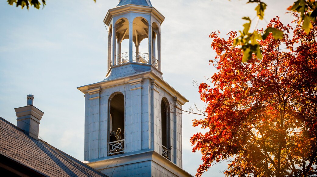 Notre-Dame-du-Portage catholic roman church (1863) by St-Lawrence river, Quebec, Canada.