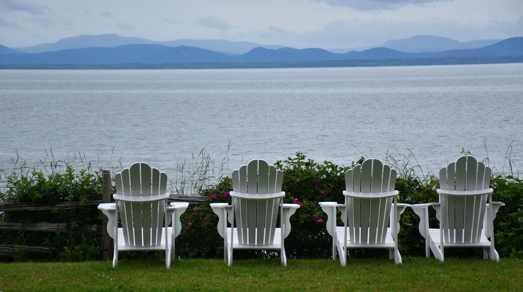 In the garden by the river, Notre-Dame-du-Portage, Québec, Canada