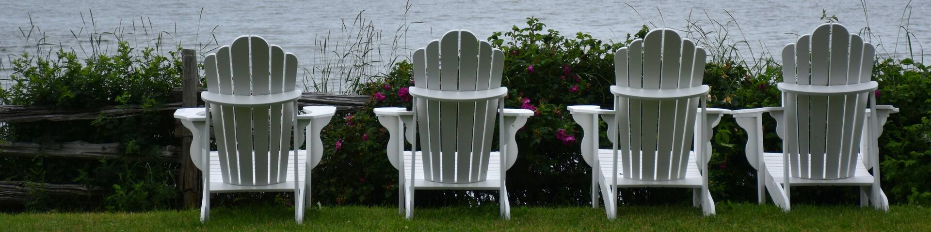 In the garden by the river, Notre-Dame-du-Portage, Québec, Canada