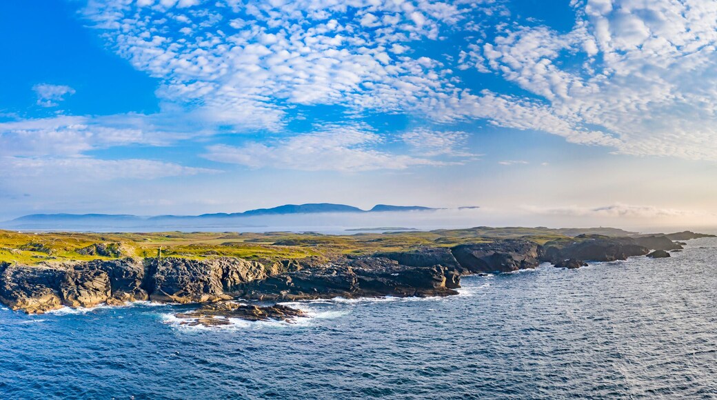 Aerial view of the coastline at Daros in County Donegal - Ireland.