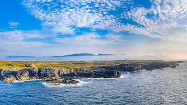Aerial view of the coastline at Daros in County Donegal - Ireland.