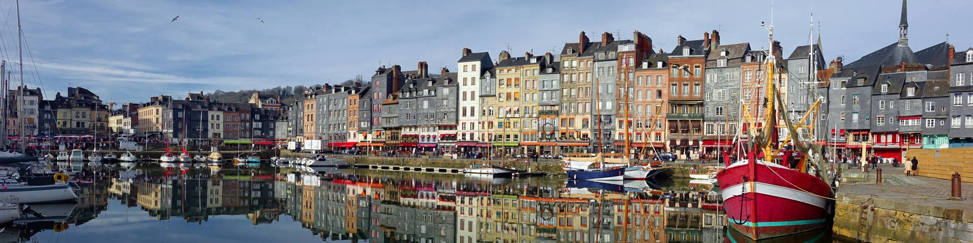 Port de la ville de Honfleur en Normandie
