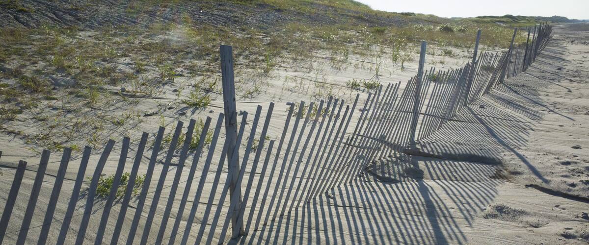 Fence at Sandy Neck Beach Park, Barnstable, Cape Cod, Massachusetts, USA, Shutterstock ID 729172120, purchase_order: SP-1269 HA 2018 Batch 1, Order: , client: , other: