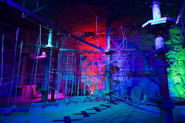 Louisville Mega Cavern showing caves