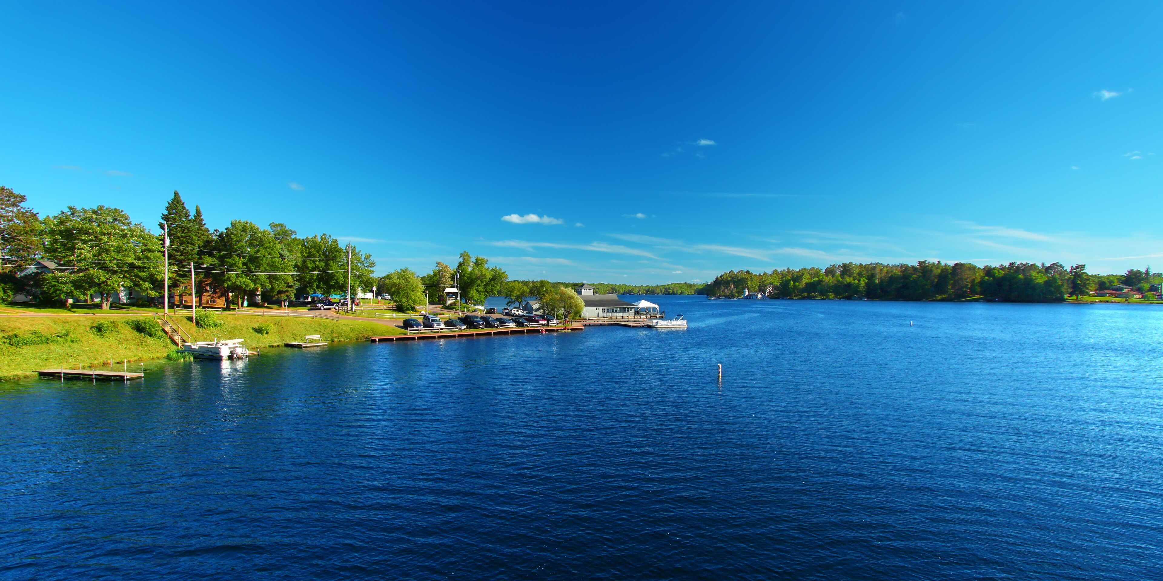 Lake Minocqua is located in northwoods Wisconsin and is a popular summer vacation destination