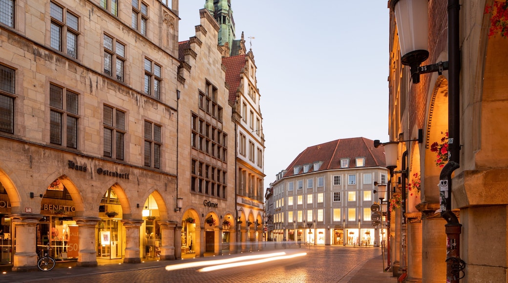 Prinzipalmarkt featuring heritage elements and a city