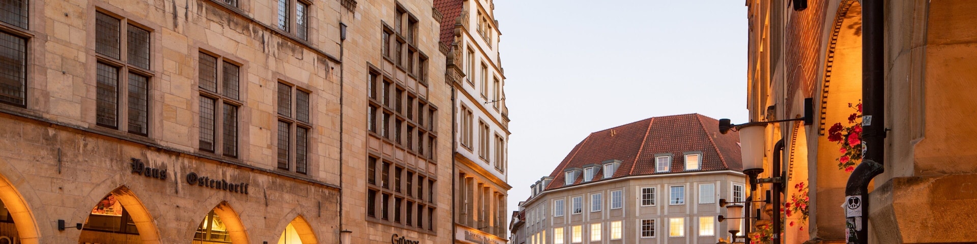 Prinzipalmarkt featuring heritage elements and a city