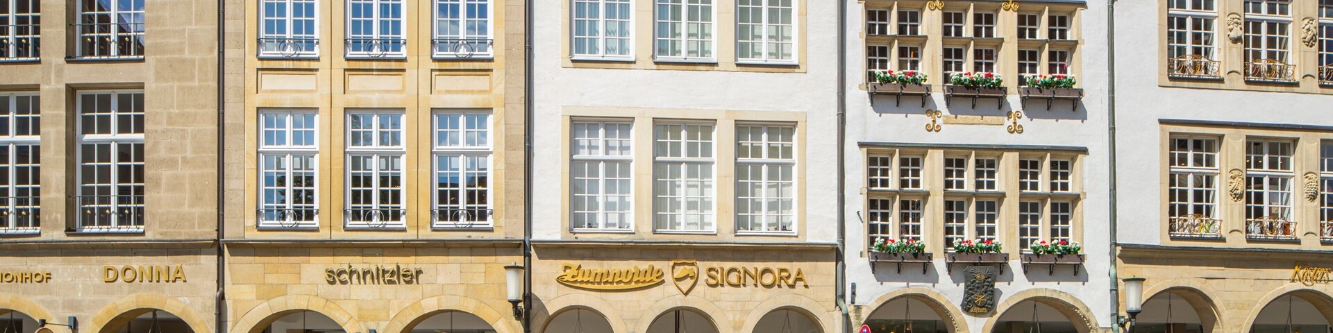 Prinzipalmarkt featuring signage
