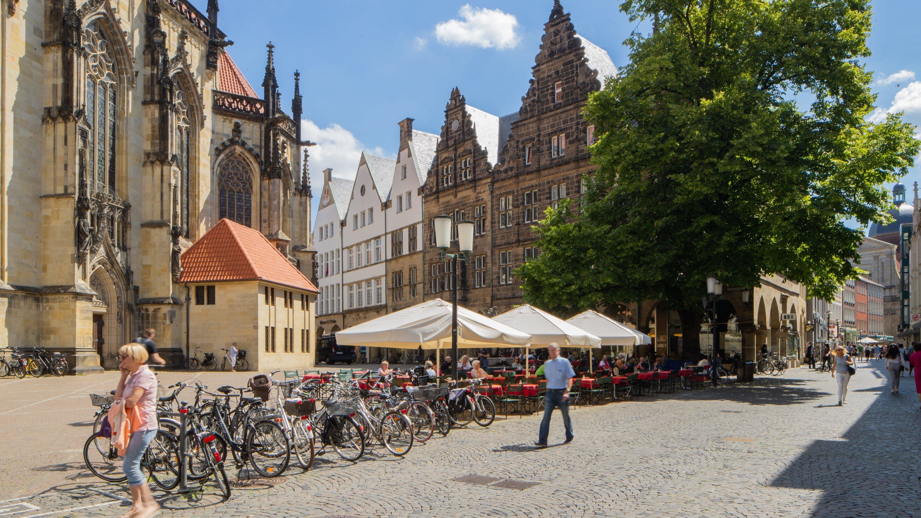Prinzipalmarkt showing a city