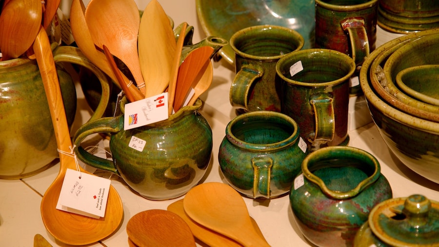 Kootenay Gallery showing interior views and heritage elements