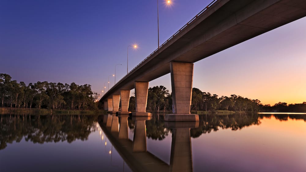 VIC Mildura Murray Bridge Sunrise
