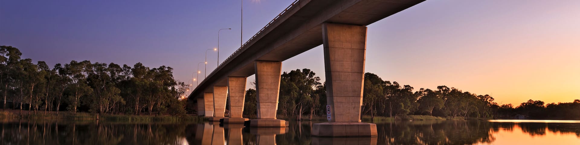 VIC Mildura Murray Bridge Sunrise