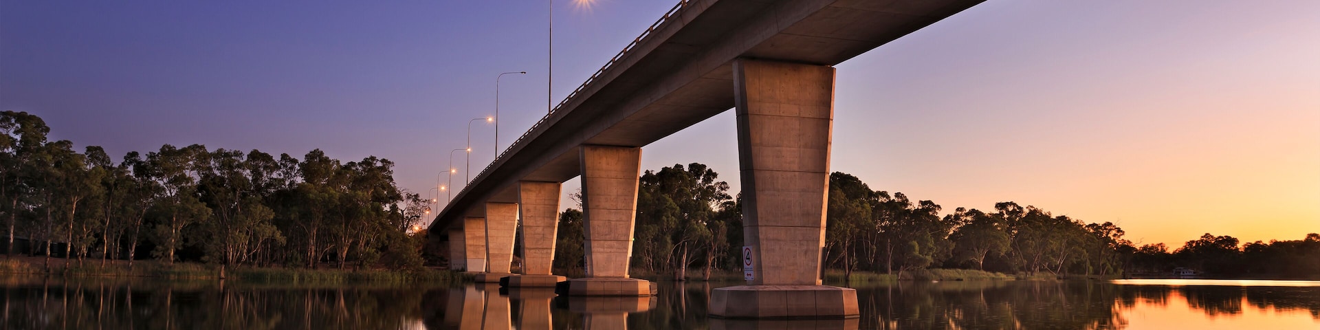 VIC Mildura Murray Bridge Sunrise