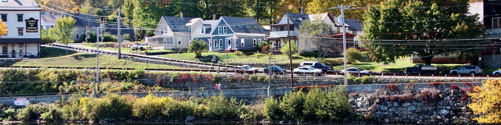 Shelburne MA is a nice historical village with a nice bridge of flowers