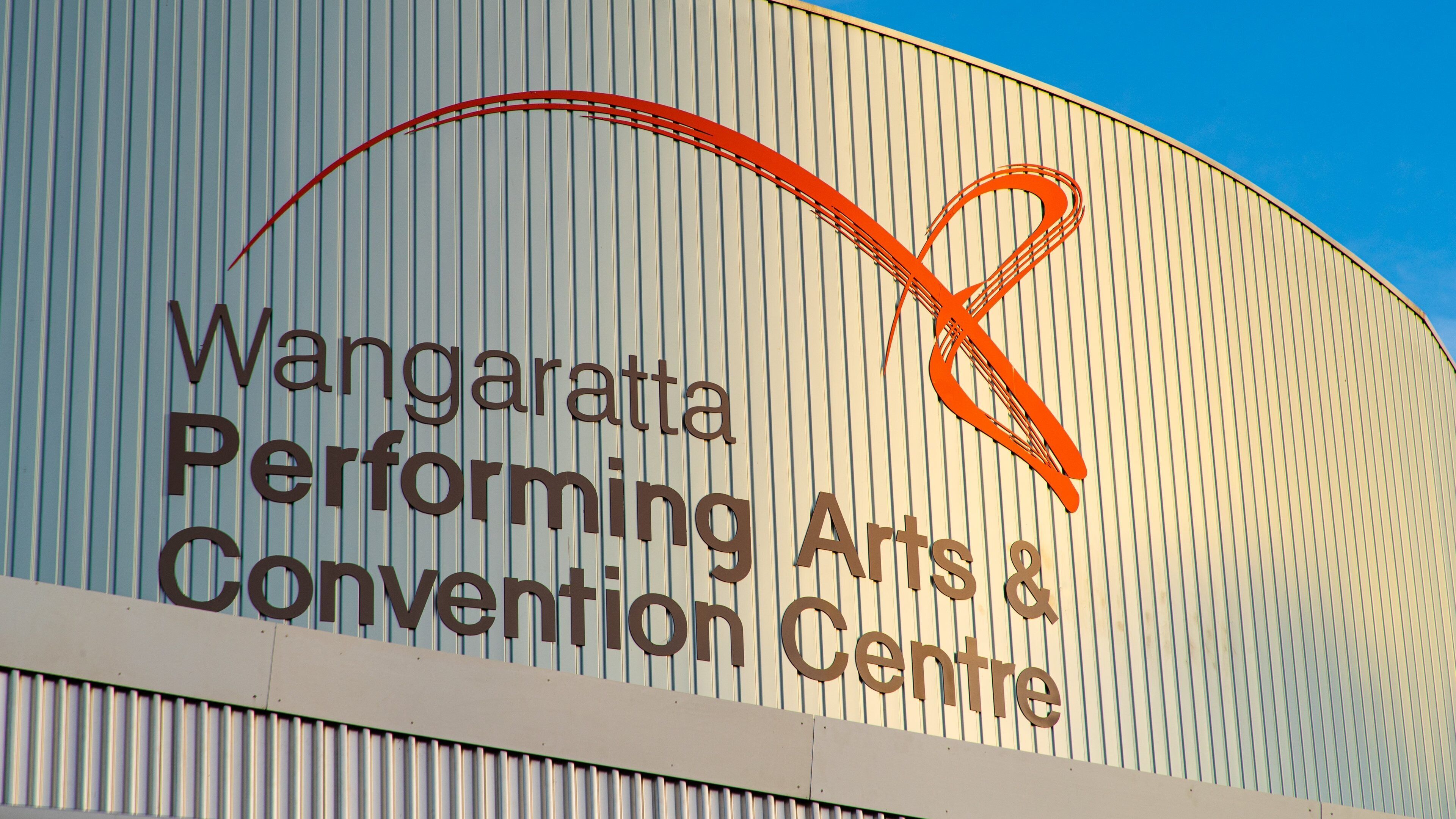 Wangaratta Performing Arts Centre which includes signage