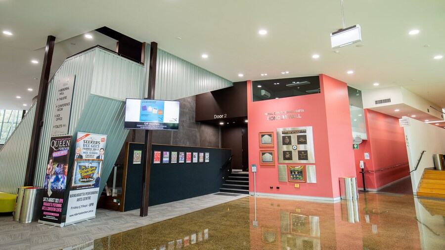 Wangaratta Performing Arts Centre featuring interior views