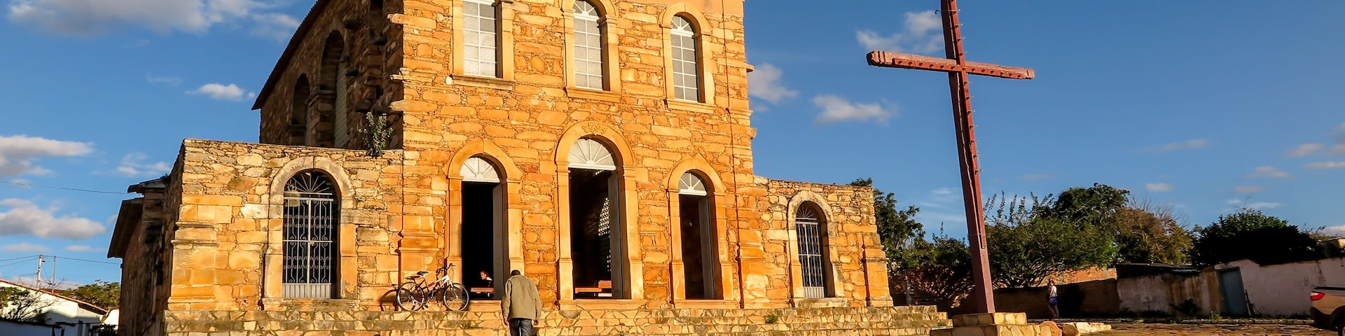 Old stone church, in honor of Senhora Sant'ana, from the first half of the 18th century, city of Rio de Contas, state of Bahia, Brazil