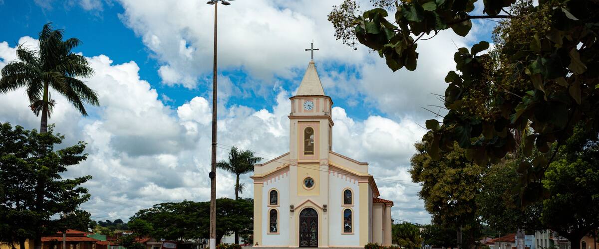 Nossa Senhora Mother Church. da Abadia, city of Abadia dos Dourados, state of minas Gerais, Brazil