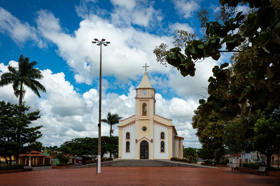 Nossa Senhora Mother Church. da Abadia, city of Abadia dos Dourados, state of minas Gerais, Brazil